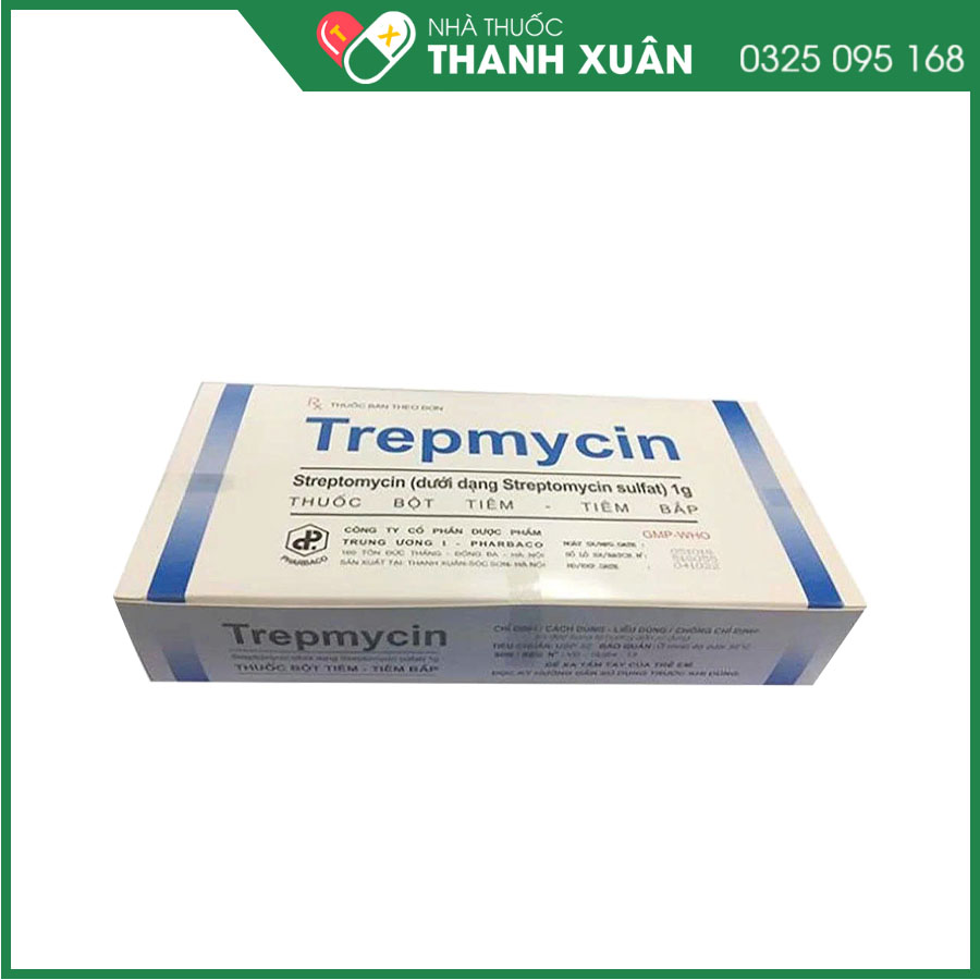 Trepmycin dùng phối hợp điều trị bệnh lậu, lao, u hạch bẹn, hạ cam, bệnh sổ mũi ngựa